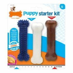 Beißring Für Hunde Nylabone Extreme Chew Starter Kit Welpen Huhn Thermoplastischer Kunststoff (3 Pcs