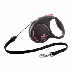 Hundeleine Flexi BLACK DESIGN 5 M Rosa S