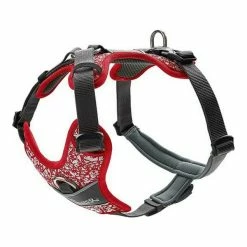 Hundegeschirr Hunter Divo Rot Grau Reflektierend Größe S/M Rosa/Grau (52-68 Cm)