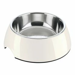 Futternapf Für Hunde Hunter Edelstahl Melamine Weiß (160 Ml) (14,5 X 14,5 X 7 Cm)