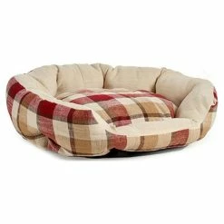 Mascow Hundebett Kariert Oval (48 X 18 X 58 Cm)