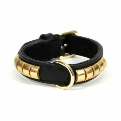 Hundehalsband Gloria Duna Schwarz Gold (45cm) (45 X 2.5 Cm)