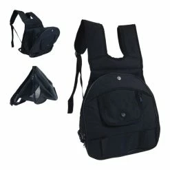 Rucksack Für Haustiere Gloria Kangaroo Schwarz Erweiterbar (30 X 20 X 34 Cm)