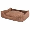 VIDAXL Hundebett Mit Kissen PU Kunstleder Größe M Beige -Hundefutter Geschäft 8718475522270 a en hd 1 600x600
