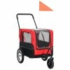 VIDAXL 2-in-1 Tier-Fahrradanhänger Und Jogger Rot Und Schwarz -Hundefutter Geschäft 8718475718031 a en hd 1 600x600