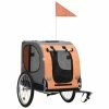 VIDAXL Hunde-Fahrradanhänger Orange Und Grau -Hundefutter Geschäft 8718475718086 a en hd 1 600x600