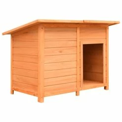 VIDAXL Hundehütte Kiefernholz & Tannenholz 120x77x86 Cm