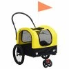 VIDAXL 2-in-1 Tier-Fahrradanhänger Und Jogger Gelb Und Schwarz 1 VIDAXL 2-in-1 Tier-Fahrradanhänger Und Jogger Gelb Und Schwarz -Hundefutter Geschäft 8719883868837 a en hd 1 600x600