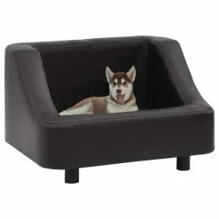 VIDAXL Hundesofa Schwarz 67x52x40 Cm Kunstleder