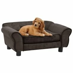 VIDAXL Hundesofa Braun 72x45x30 Cm Plüsch