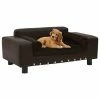 VIDAXL Hundesofa Braun 81x43x31 Cm Plüsch Und Kunstleder -Hundefutter Geschäft 8720286034170 m en hd 1 600x600
