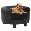 VIDAXL Hundesofa Schwarz 48x48x32 Cm Plüsch Und Kunstleder -Hundefutter Geschäft 8720286034194 m en hd 1 600x600