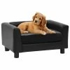 VIDAXL Hundesofa Schwarz 60x43x30 Cm Plüsch Und Kunstleder -Hundefutter Geschäft 8720286034224 m en hd 1 600x600
