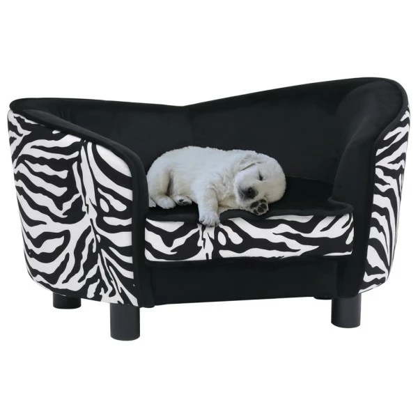 VIDAXL Hundesofa Schwarz 68x38x38 Cm Plüsch 3 VIDAXL Hundesofa Schwarz 68x38x38 Cm Plüsch