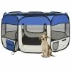 VIDAXL Faltbarer Welpenlaufstall Mit Tragetasche Blau 125x125x61 Cm -Hundefutter Geschäft 8720286204924 m en hd 1 600x600
