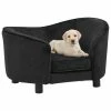 VIDAXL Hundesofa Schwarz 69x49x40 Cm Plüsch -Hundefutter Geschäft 8720286315071 m en hd 1 600x600
