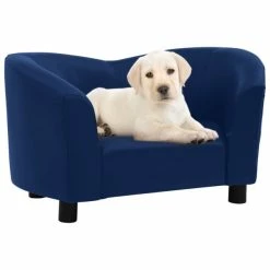 VIDAXL Hundesofa Blau 67x41x39 Cm Kunstleder