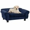 VIDAXL Hundesofa Blau 72x45x30 Cm Plüsch 2 VIDAXL Hundesofa Blau 72x45x30 Cm Plüsch -Hundefutter Geschäft 8720286315262 m en hd 1 600x600