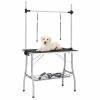 VIDAXL Verstellbarer Trimmtisch Für Hunde Mit 2 Schlaufen Und Korb -Hundefutter Geschäft 8720286318300 m en hd 1 600x600