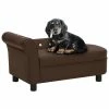 VIDAXL Hundesofa Braun 83x45x42 Cm Kunstleder -Hundefutter Geschäft 8720286341483 m en hd 1 600x600