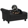 VIDAXL Hundesofa Schwarz 83x45x42 Cm Kunstleder