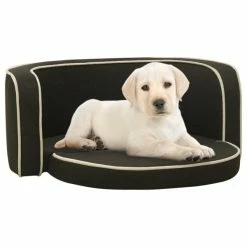 VIDAXL Klappbares Hundesofa 76x71x30 Cm Waschbares Leinen Dunkelgrau