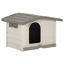 VIDAXL Hundehütte Beige Und Braun 89x75x62 Cm