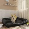 VIDAXL Hundebett Schwarz 105x80x25 Cm Kunstleder -Hundefutter Geschäft 8720286430705 m en hd 1 600x600