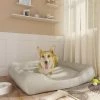 VIDAXL Hundebett Beige 80x68x23 Cm Kunstleder -Hundefutter Geschäft 8720286430729 m en hd 1 600x600