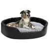 VIDAXL Hundebett Schwarz-Grau 90x79x20 Cm Plüsch Und Kunstleder -Hundefutter Geschäft 8720286430774 m en hd 1 600x600