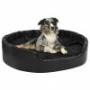 VIDAXL Hundebett Schwarz 99x89x21 Cm Plüsch Und Kunstleder -Hundefutter Geschäft 8720286430866 m en hd 1 600x600