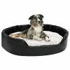 VIDAXL Hundebett Schwarz-Beige 90x79x20 Cm Plüsch Und Kunstleder -Hundefutter Geschäft 8720286430934 m en hd 1 600x600