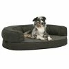 VIDAXL Hundematratze Ergonomisch 75x53cm Leinenoptik Fleece Dunkelgrau -Hundefutter Geschäft 8720286431153 m en hd 1 600x600
