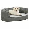 VIDAXL Hundematratze Ergonomisch 60x42 Cm Leinenoptik Fleece Grau -Hundefutter Geschäft 8720286431207 m en hd 1 600x600