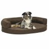 VIDAXL Hundematratze Ergonomisch 90x64 Cm Leinenoptik Braun -Hundefutter Geschäft 8720286431252 m en hd 1 600x600