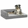 VIDAXL Hundematratze Ergonomisch 60x42 Cm Leinenoptik Fleece Grau -Hundefutter Geschäft 8720286431566 m en hd 1 600x600