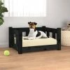 VIDAXL Hundebett Schwarz 55,5x45,5x28 Cm Massivholz Kiefer -Hundefutter Geschäft 8720287067771 m en hd 1 600x600