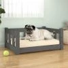 VIDAXL Hundebett Grau 65,5x50,5x28 Cm Massivholz Kiefer -Hundefutter Geschäft 8720287067801 m en hd 1 600x600