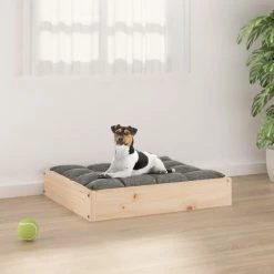 VIDAXL Hundebett 51,5x44x9 Cm Massivholz Kiefer