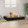 VIDAXL Hundebett Schwarz 71,5x54x9 Cm Massivholz Kiefer -Hundefutter Geschäft 8720287137481 m en hd 1 600x600