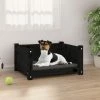 VIDAXL Hundebett Schwarz 55,5x45,5x28 Cm Massivholz Kiefer -Hundefutter Geschäft 8720287140313 m en hd 1 600x600