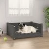 VIDAXL Hundebett Grau 65,5x50,5x28 Cm Massivholz Kiefer -Hundefutter Geschäft 8720287140344 m en hd 1 600x600