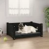 VIDAXL Hundebett Schwarz 65,5x50,5x28 Cm Massivholz Kiefer -Hundefutter Geschäft 8720287140368 m en hd 1 600x600