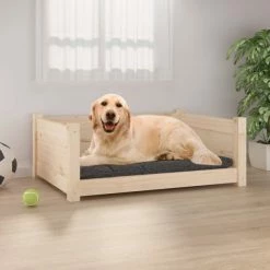 VIDAXL Hundebett 75,5x55,5x28 Cm Massivholz Kiefer