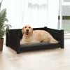 VIDAXL Hundebett Schwarz 75,5x55,5x28 Cm Massivholz Kiefer -Hundefutter Geschäft 8720287140412 m en hd 1 600x600