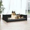 VIDAXL Hundebett Schwarz 95,5x65,5x28 Cm Massivholz Kiefer -Hundefutter Geschäft 8720287140467 m en hd 1 600x600