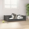 VIDAXL Hundebett Grau 105,5x75,5x28 Cm Massivholz Kiefer -Hundefutter Geschäft 8720287140498 m en hd 1 600x600