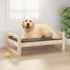 VIDAXL Hundebett 75,5x55,5x28 Cm Massivholz Kiefer