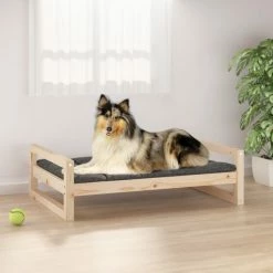 VIDAXL Hundebett 95,5x65,5x28 Cm Massivholz Kiefer