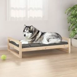 VIDAXL Hundebett 105,5x75,5x28 Cm Massivholz Kiefer